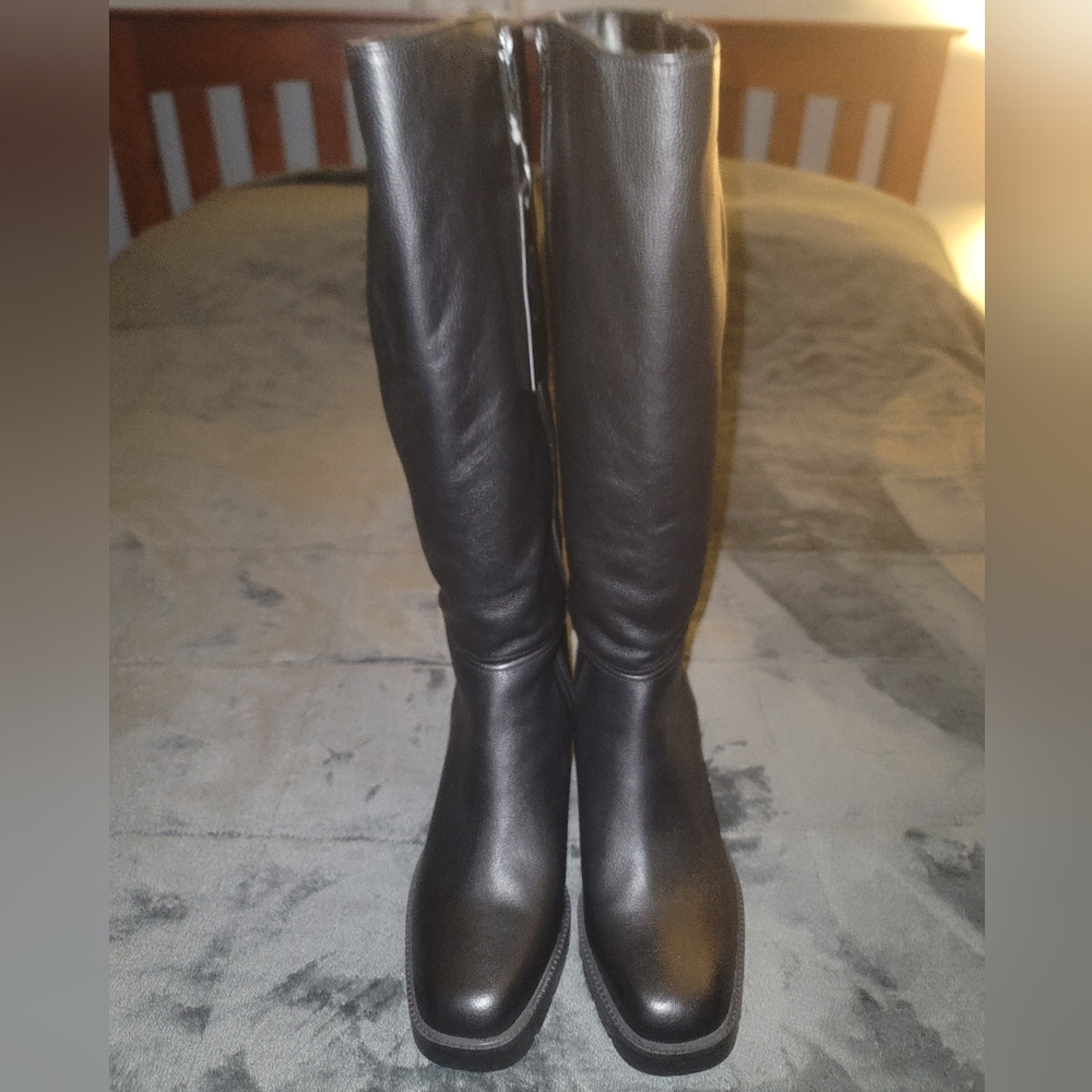 Naturalizer "Willow" Weatherproof Knee High Boot: Black, Size 12M (Wide Calf)